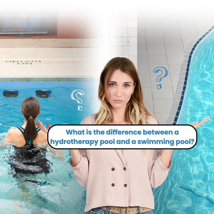 What is the difference between a hydrotherapy pool and a swimming pool?