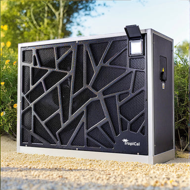 AquaCal T100 outside on a sandy surface