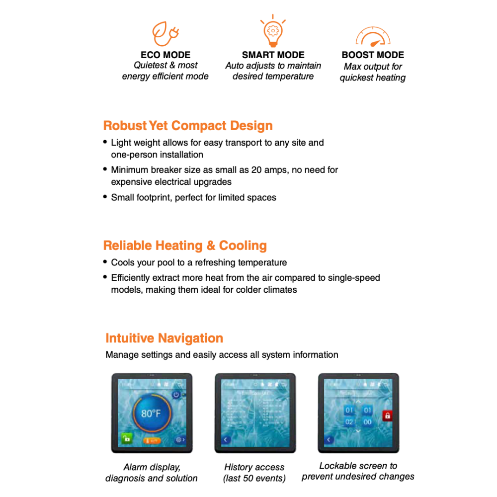 AquaCal TropiCal features