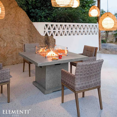 Elementi Concrete Dining Table Birmingham 48 Inch On Patio