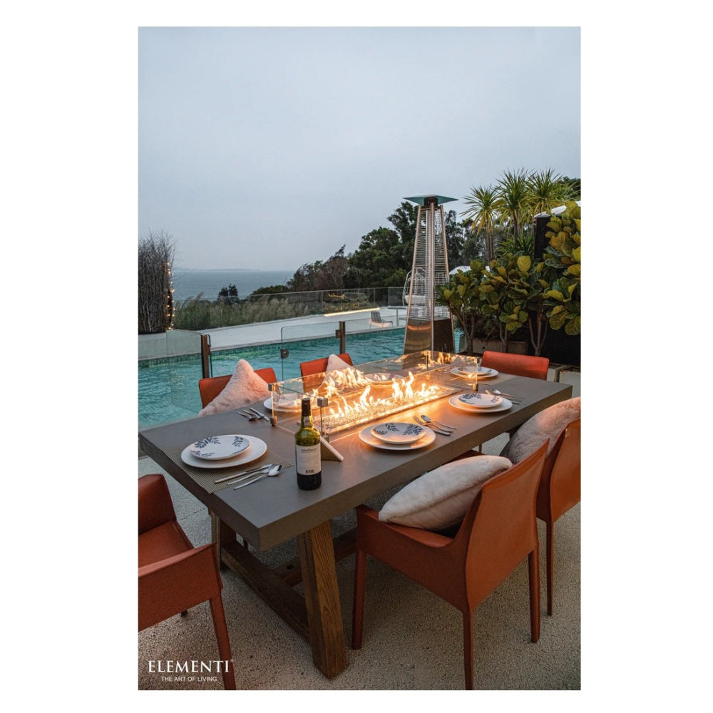 Elementi Concrete Fire Dining Table Sonoma Side