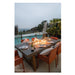 Elementi Concrete Fire Dining Table Sonoma Side