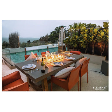 Elementi Concrete Fire Dining Table Sonoma