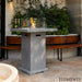 Elementi Concrete Fire Pit Bar Table Montreal Grey