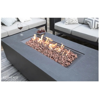 Elementi Concrete Fire Table Andes Side