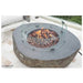 Elementi Concrete Fire Table Boulder Fire Pit up close