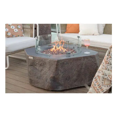 Elementi Concrete Fire Table Columbia on deck