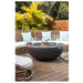Elementi Concrete Fire Table Lunar Bowl Dark Grey Side