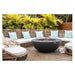 Elementi Concrete Fire Table Lunar Bowl Dark Grey