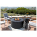 Elementi Concrete Fire Table Pacaya Dark Grey On Patio