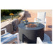 Elementi Concrete Fire Table Pacaya Dark Grey Outside