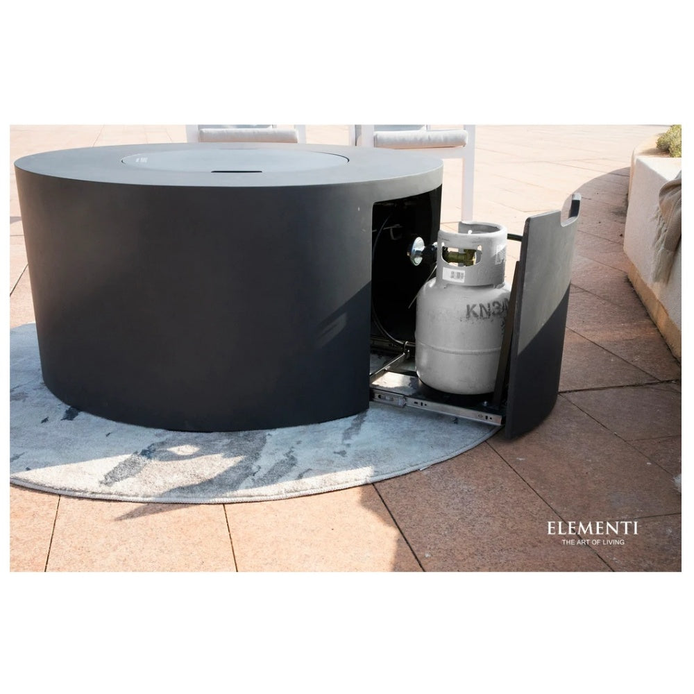 Elementi Concrete Fire Table Pacaya Dark Grey