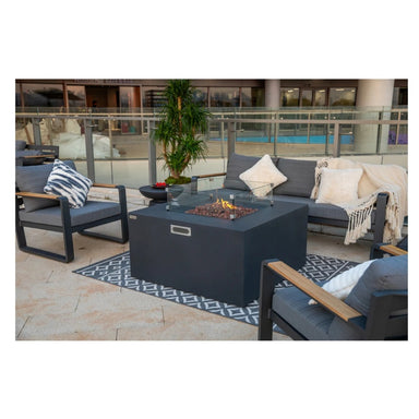 Elementi Concrete Fire Table Rocky Dark Grey