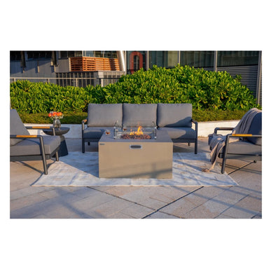 Elementi Concrete Fire Table Rocky Light Grey