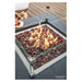 Elementi Dark Grey Concrete Fire Table Manhattan Up Close
