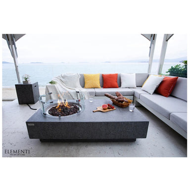 Elementi Light Grey Concrete Fire Table Metropolis