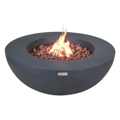 Elementi Lunar Bowl Fire Pit Dark Grey-Main Image