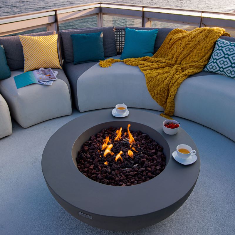 Elementi Lunar Bowl Fire Pit-Outdoor