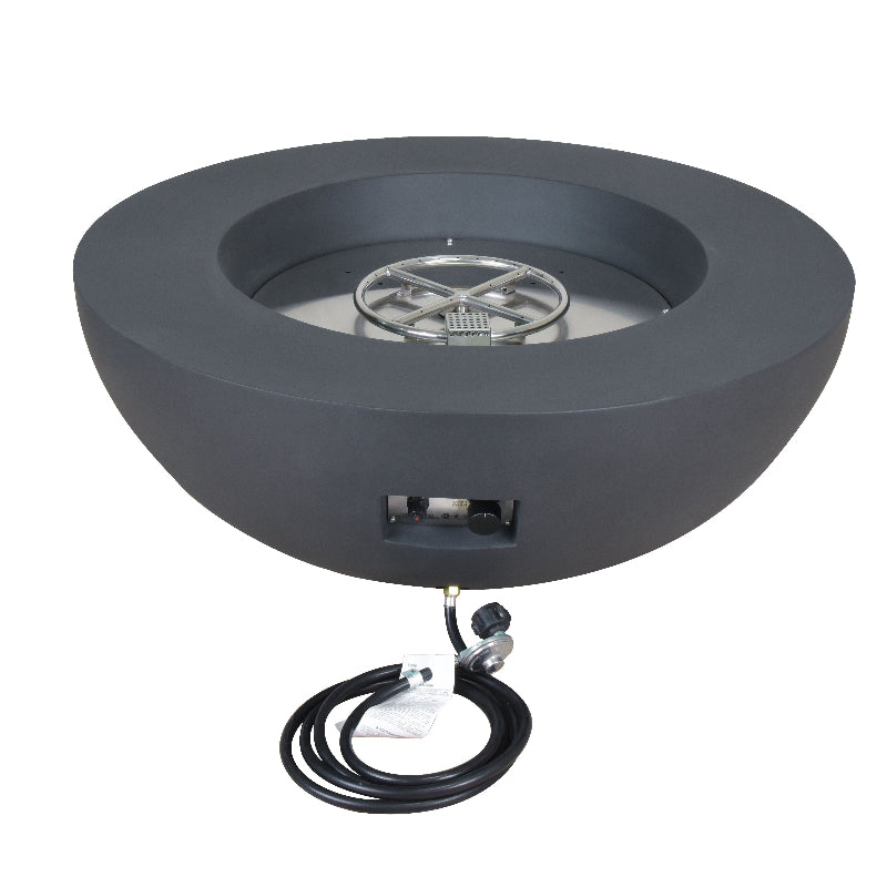 Elementi Lunar Bowl Fire Pit-with Hose