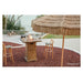Elementi Redwood Concrete Fire Bar Table Rova Outside