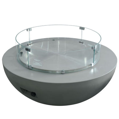 Elementi Wind screen for Lunar Bowl Fire Pit-with Stainless Steel Lid