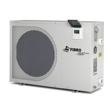 Front of FibroPool FH270 pool heat pump