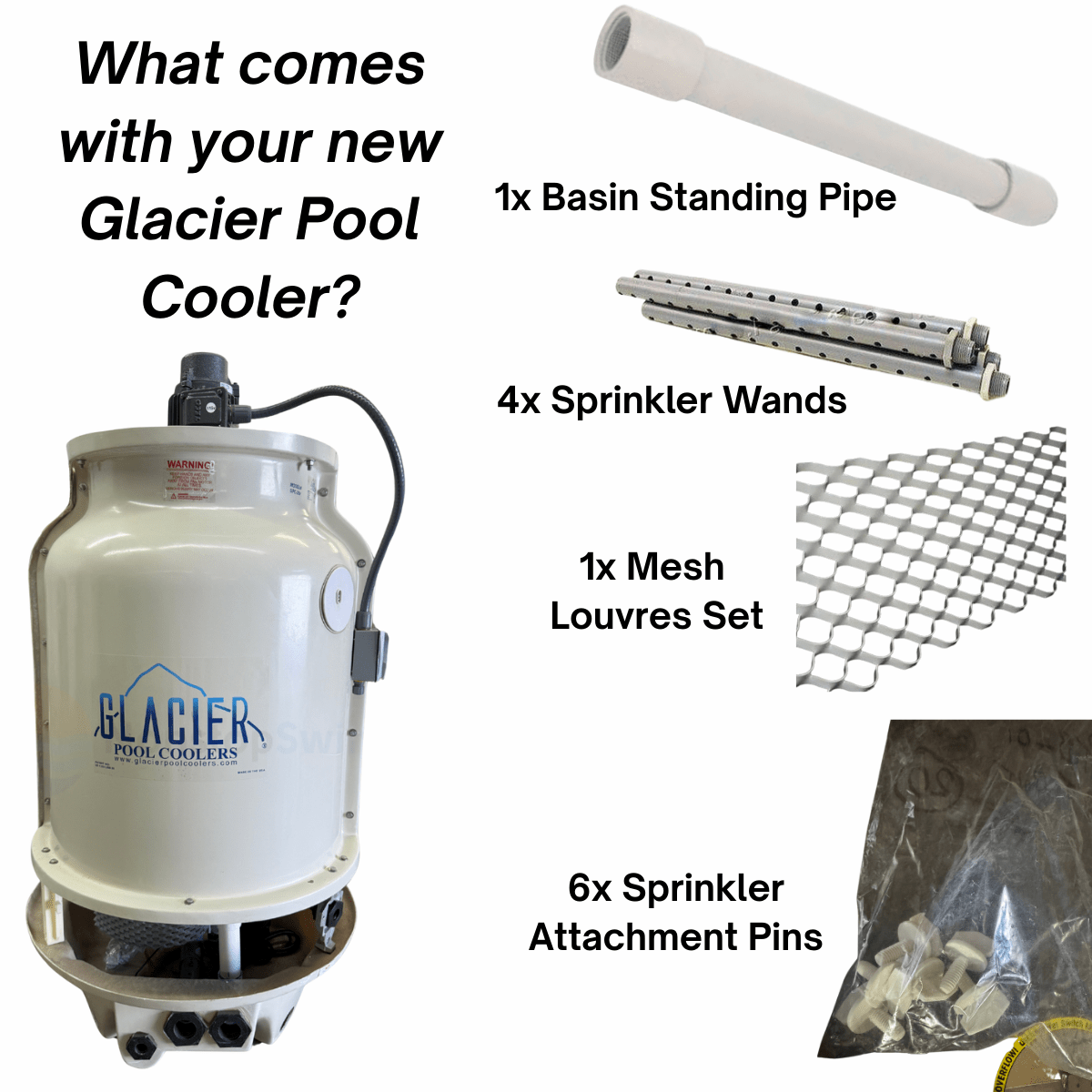 Glacier Pool Chiller GPC-215 installation parts