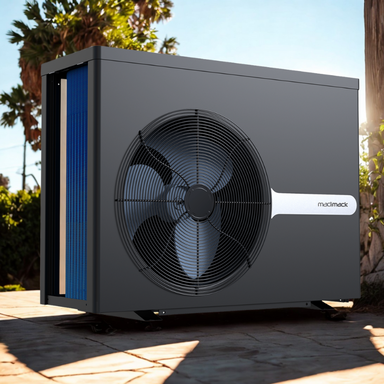 InverECO 32K heater on a pool deck