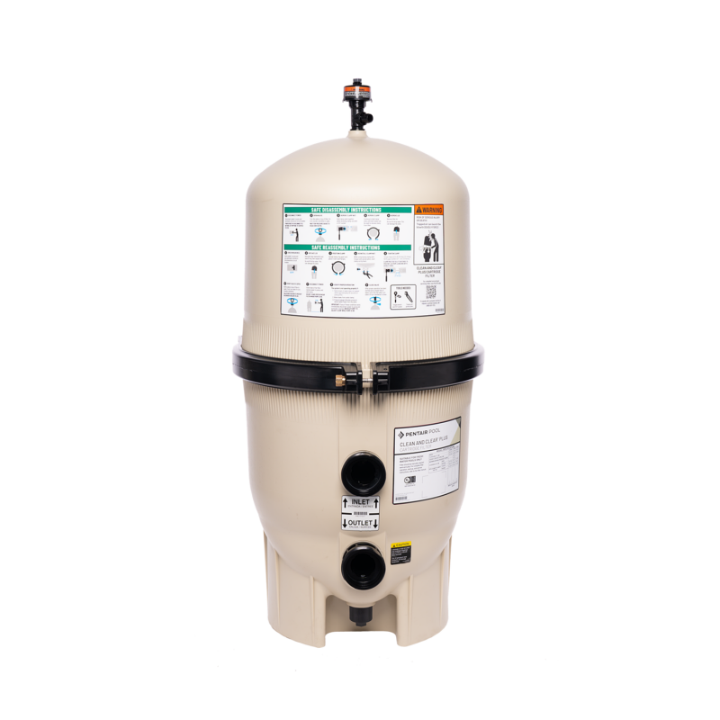 Pentair Clean and Clear Plus filter from the front