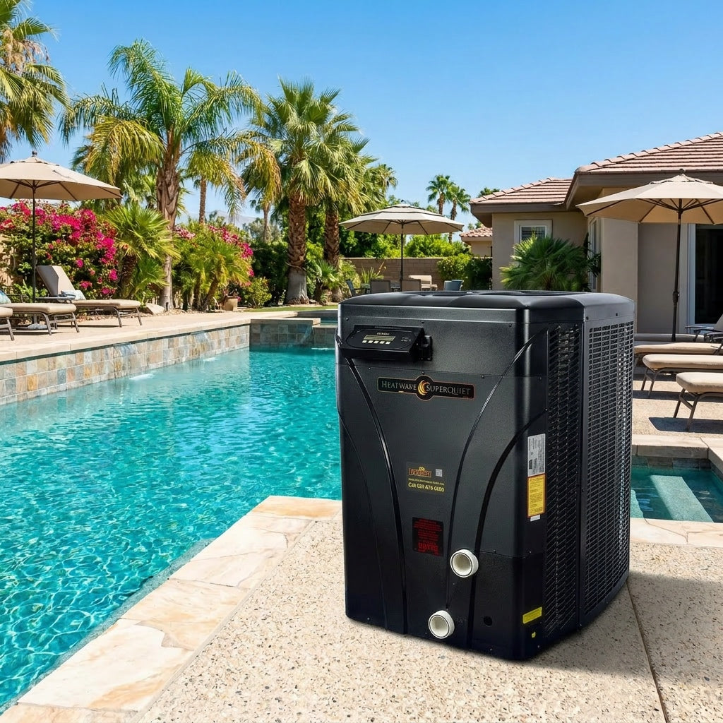 AquaCal SQ140R pool heat pump angle
