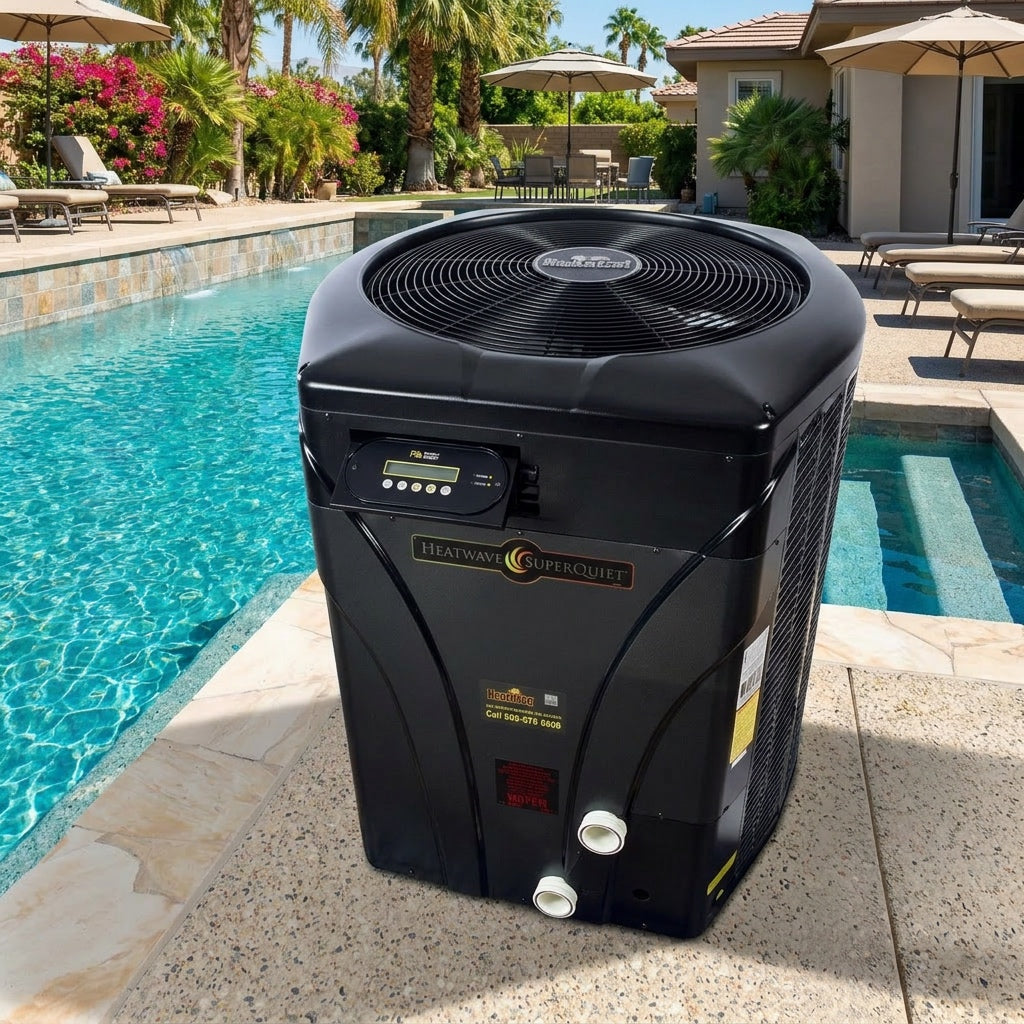 AquaCal SQ140R pool heat pump top view